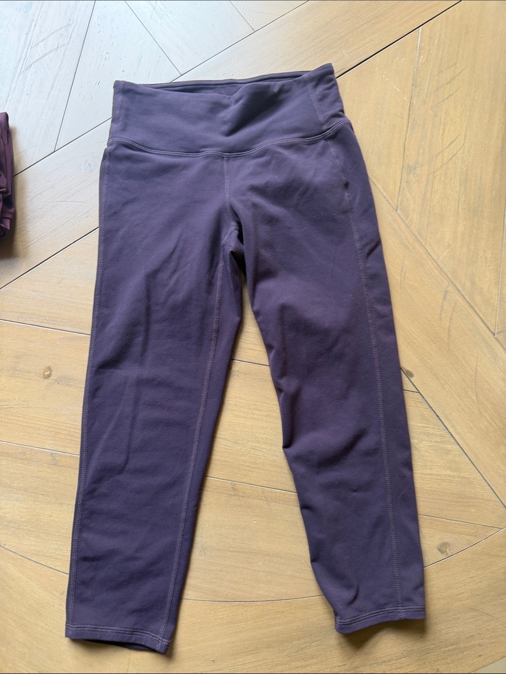 Athleta High-Waist Cropped Leggings - Deep Plum